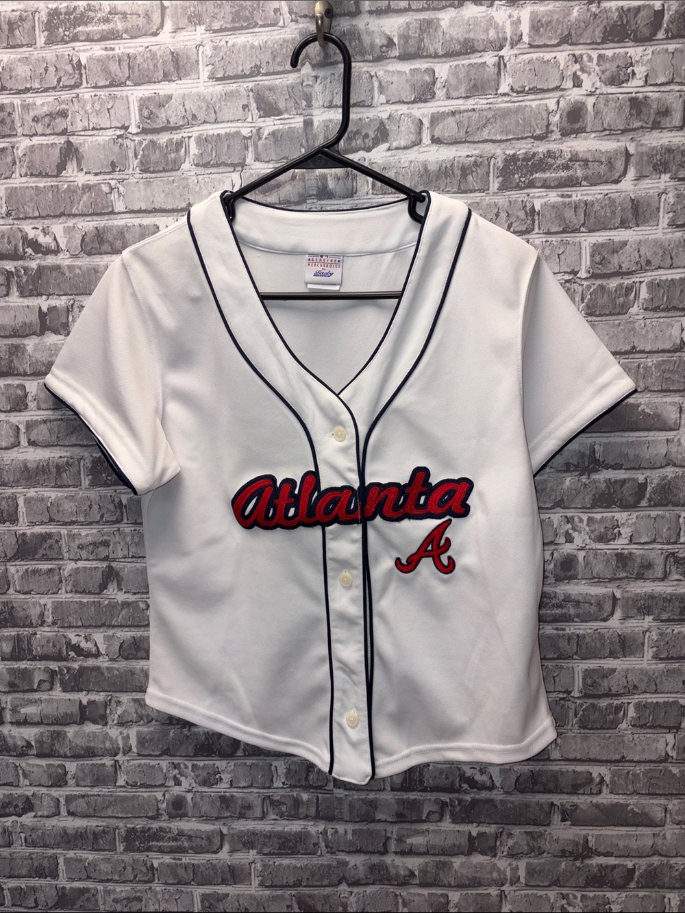 Atlanta Braves Red Script Baseball Jersey -